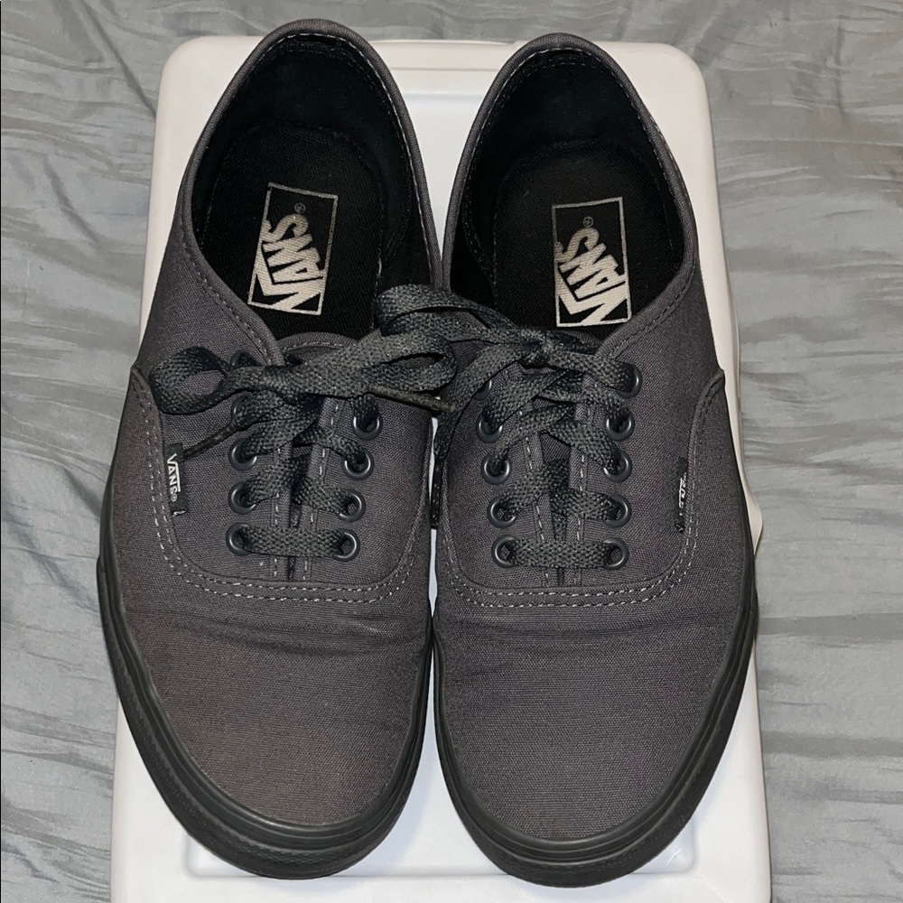 Vans Men's Charcoal Canvas Sneakers